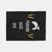 Punjabi Aa Gaye Oye Diljit Dosanjh Lohri Gift Holi Fleecedecke (Vorderseite (Horizontal))