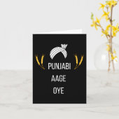 Punjabi Aa Gaye Oye Diljit Dosanjh Lohri Gift Holi Karte (Gelbe Blume)