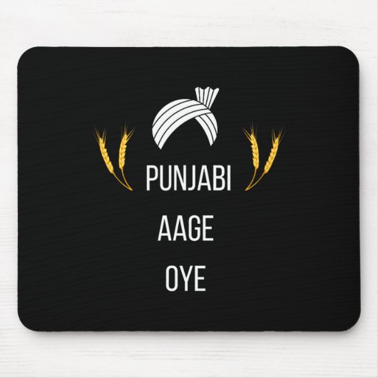 Punjabi Aa Gaye Oye Diljit Dosanjh Lohri Gift Holi Mousepad (Vorne)