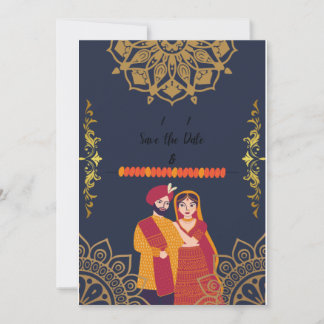 Punjabi-Hochzeitseinladung Einladung