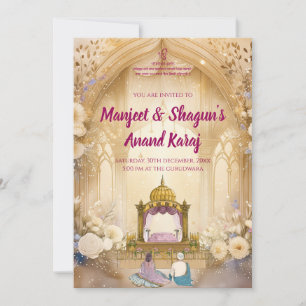 Punjabi Hochzeitskarten Sikh Einladungen Digital