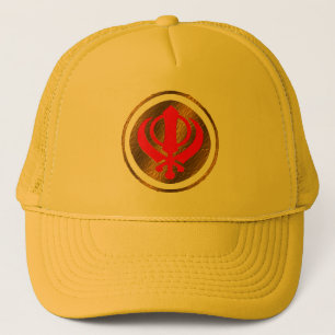 Punjabi Khanda SikhKhalsa Abziehbild-Hutentwurf Truckerkappe