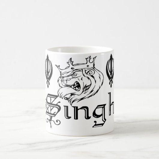 Punjabi Khanda SikhKhalsa Entwurfs-Waren Kaffeetasse (Mittel)