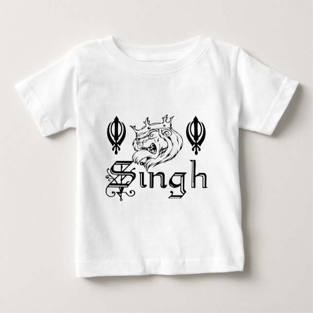 Punjabi Khanda SikhKhalsa Waren Baby T-shirt (Vorderseite)