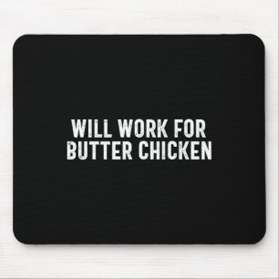 Punjabi Lustige Desi Arbeit für Butter Chicken Foo Mousepad