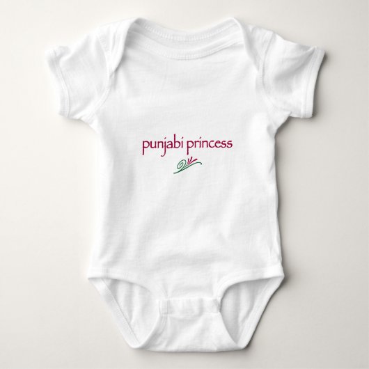 Punjabi Princess Baby Strampler (Vorderseite)
