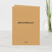 Punjabi Reindeer Feiertagskarte (Rückseite)