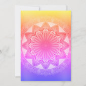 Punjabi Sikh Wedding Anand Karaj Golden Einladung (Rückseite)