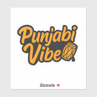 Punjabi Vibe – Desi Swag Sticker