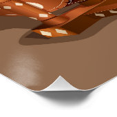 Punjabi Woman Spinnig Charkha - Landleben Poster (Ecke)