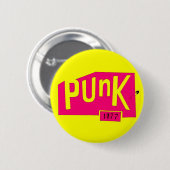 "Punk 1977" Pinback Knopf Button (Vorne & Hinten)