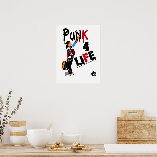 Punk 4 Life Poster (Küche)