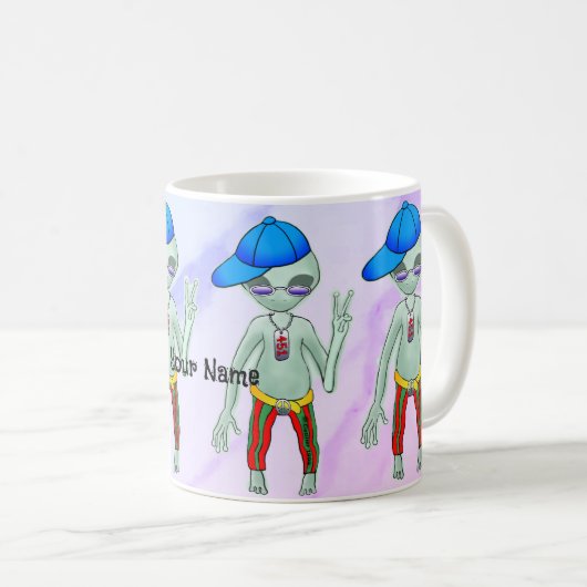 Punk Alien Kaffeetasse (VorderseiteRechts)