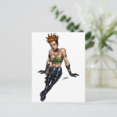 Punk Alternative Girl von Al Rio Postkarte (Stehend Vorderseite)