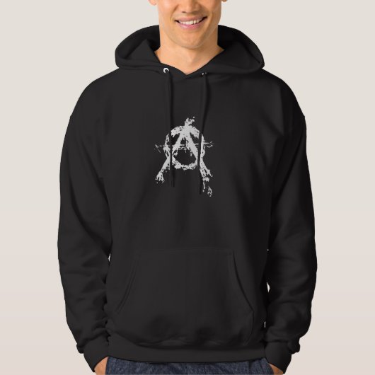 Punk Anarchy Symbol Hoodie (Vorderseite)