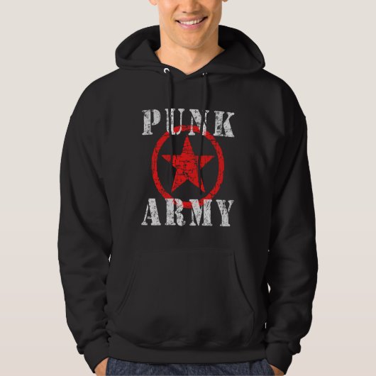 Punk Armee Hoodie (Vorderseite)
