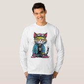 Punk Bad Cat T-Shirt (Vorne ganz)