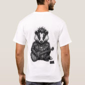 Punk Badger "ALEXA" – Doppelseitiges Edgy 3D T-Shirt (Rückseite)