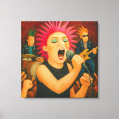 Punk-Band - großes Kunstdruck auf Leinwand (Vorderseite)