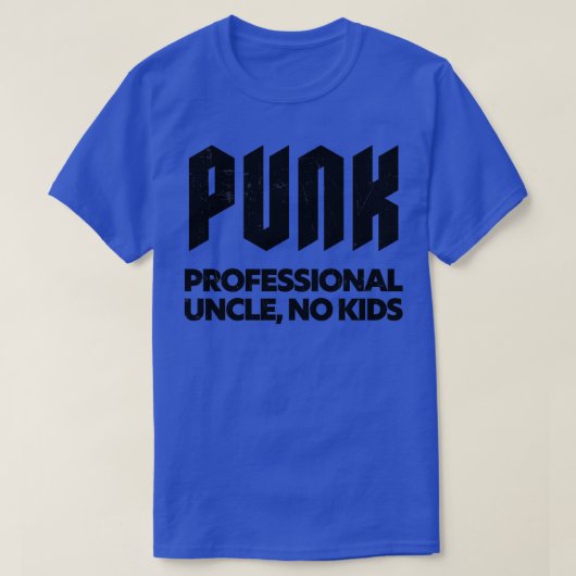 Punk Beruflich Onkel No Kids Punk Rock Design 1 T-Shirt (Design vorne)