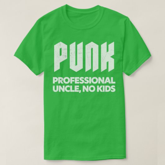Punk Beruflich Onkel No Kids Punk Rock Design 2 T-Shirt (Design vorne)