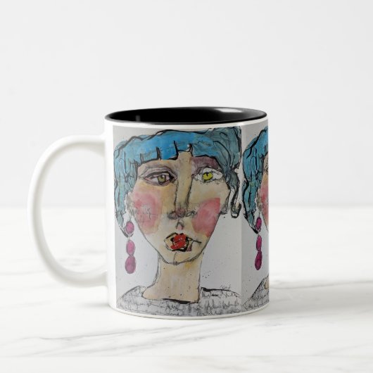 Punk Blue 11oz Tasse (Links)
