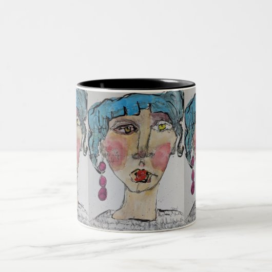 Punk Blue 11oz Tasse (Mittel)