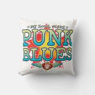 Punk Blues Soul Cushion Kissen