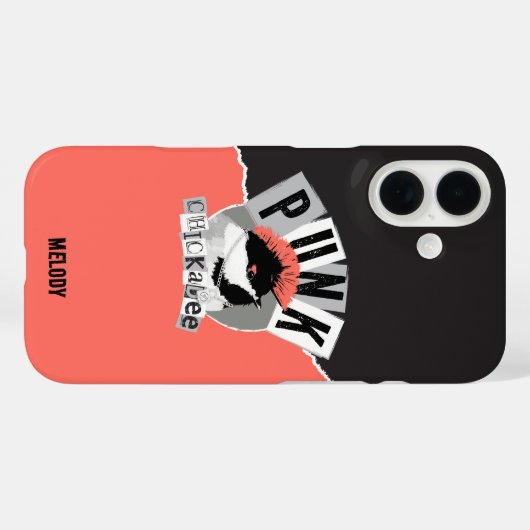 Punk Chickadee Case-Mate iPhone Case (Rückseite (Horizontal))