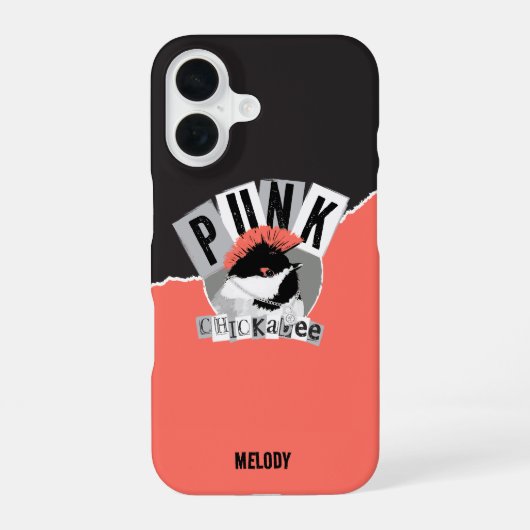 Punk Chickadee Case-Mate iPhone Case 16 Hülle (Rückseite)