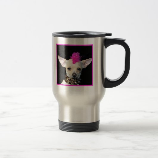 Punk-Chihuahua-Tasse Reisebecher (Rechts)