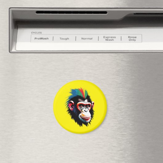 Punk Chimp Magnet (In Situ (Geschirrspüler))