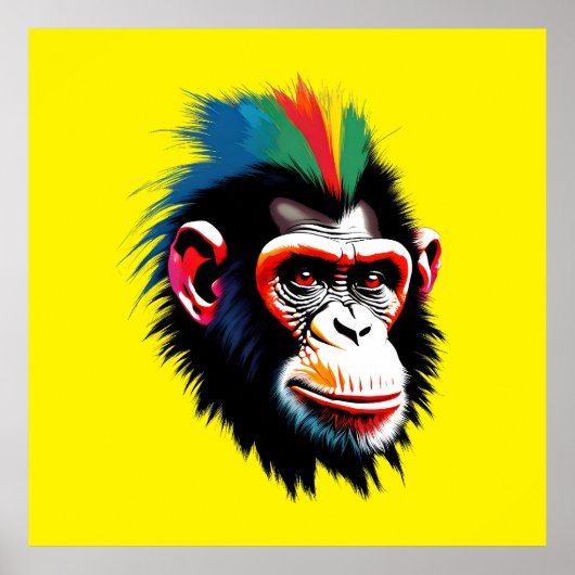 Punk Chimp Poster (Vorne)