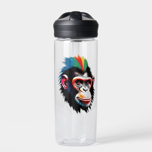 Punk Chimp Trinkflasche (Vorderseite)