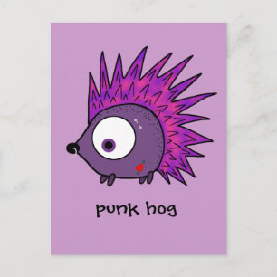 Punk den Igel Postkarte