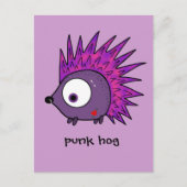 Punk den Igel Postkarte (Vorderseite)