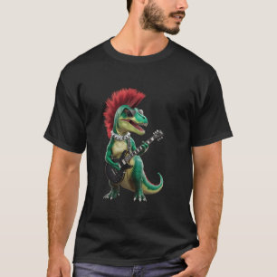 Punk Dinosaurier Rock and Roll Shirts für Kinder G