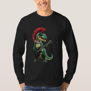 Punk Dinosaurier Rock and Roll Shirts für Kinder G