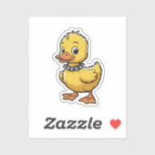 Punk Duckling – Funny Rebel Animal Art Aufkleber (Blatt)