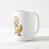 Punk Duckling – Funny Rebel Animal Art Kaffeetasse (VorderseiteRechts)