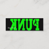 Punk - dünn mini visitenkarte (Rückseite)