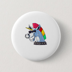 Punk Einhorn Lustig Ironisch Cool Einhorn Punk Roc Button