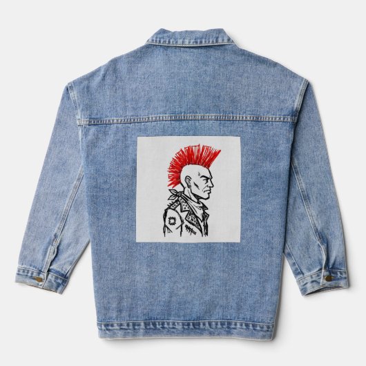Punk-Einstellung Jeansjacke (Rückseite)
