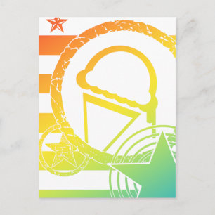 Punk-Eis-Dripz Postkarte
