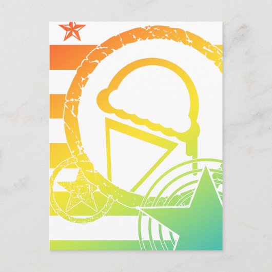 Punk-Eis-Dripz Postkarte (Vorderseite)