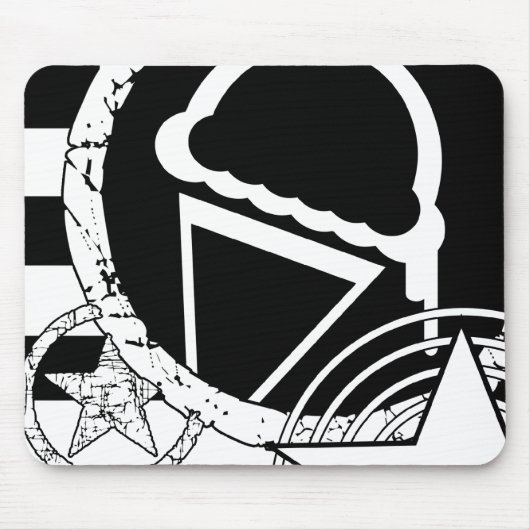 Punk-Eistropfen Mousepad (Vorne)