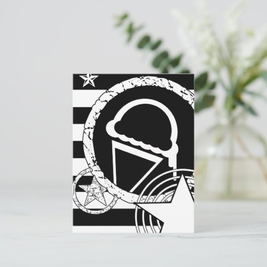 Punk-Eistropfen Postkarte (Stehend Vorderseite)