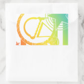 Punk-Eistropfen Rechteckiger Aufkleber (Tasche)