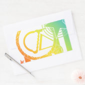 Punk-Eistropfen Rechteckiger Aufkleber (Umschlag)