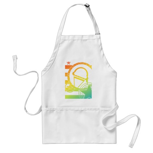 Punk-Eistropfen Schürze (Vorne)